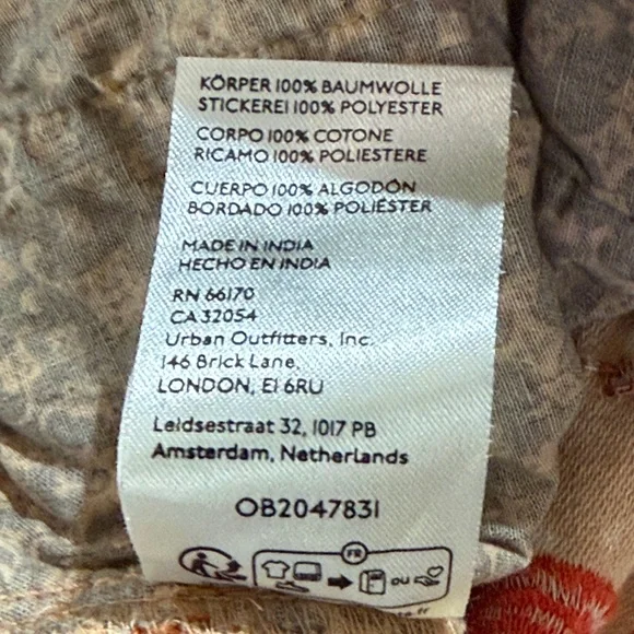 Free People Augusta Floral Embroidered Tan Braid Tie Boho Shorts - Picture 13 of 16